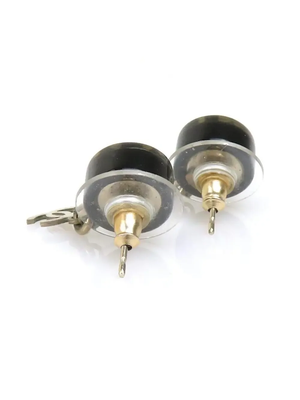 Auth Chanel Cc Logo Pierce Earrings #303138C32B